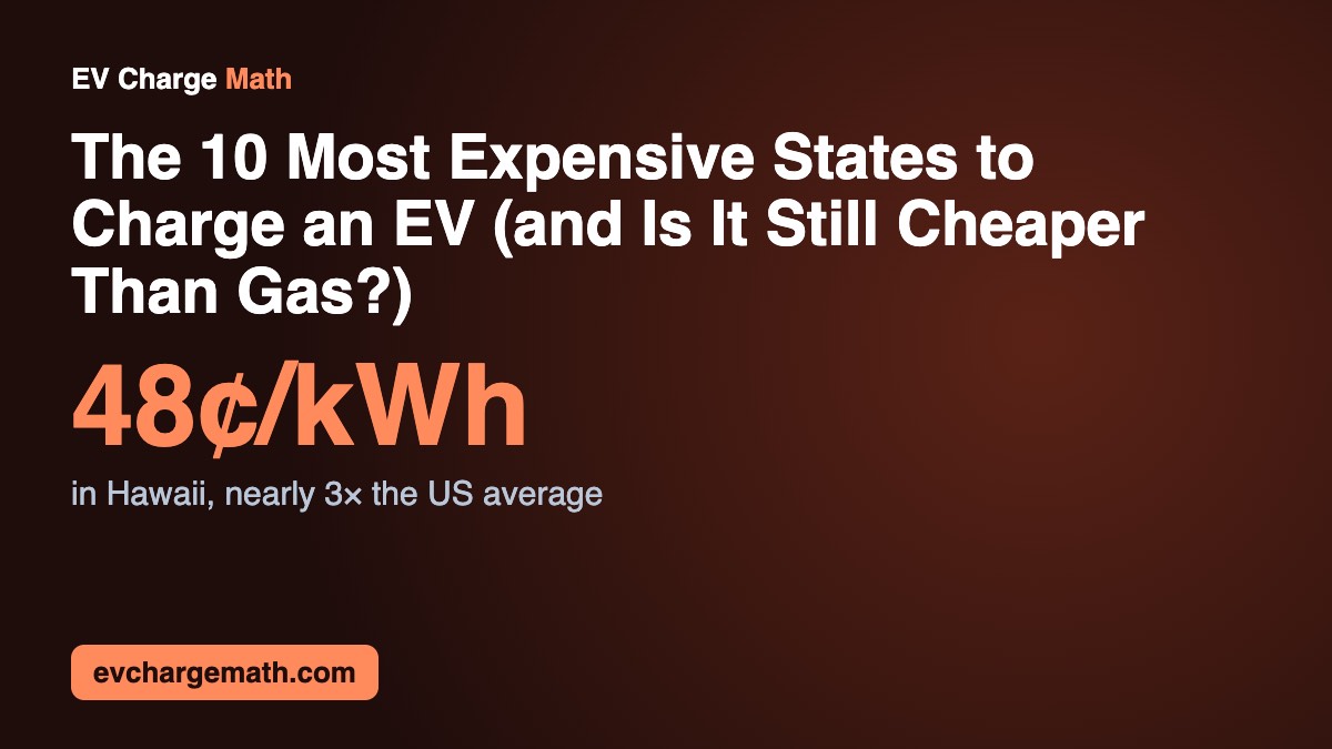 The 10 Most Expensive States to Charge an EV (and Is It Still Cheaper Than Gas?)